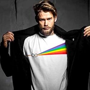 Queer Eye T-Shirt Tee Rainbow Prism Unisex‎ White X-Large LGBT NWT